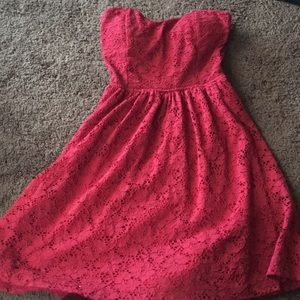 Burgundy dress